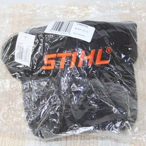 STIHL OC BLACK ORANGE BALL CAP HAT ONE SIZE FITS MOST VENTED BRAND NEW TAGS NWT